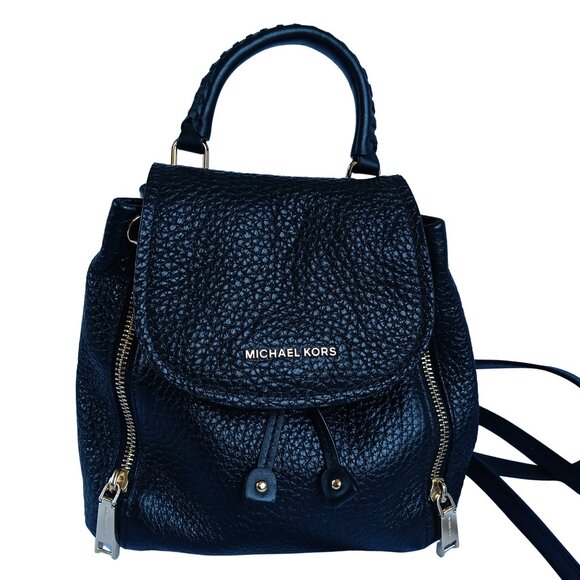 NWOT Michael Kors Viv Extra-Small Pebbled Leather Backpack - Picture 2 of 12